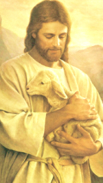 Jesus and lamb