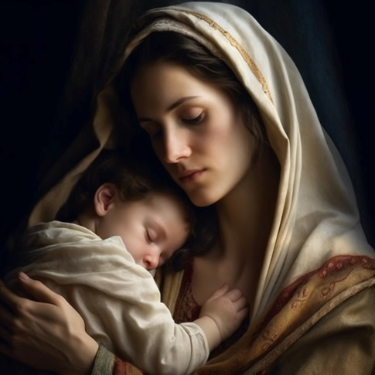 Mary and baby Jesus